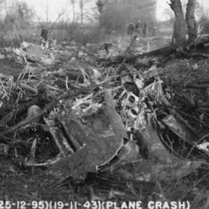 Crash wreckage